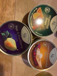 Food Treats: Cavendish and Harvey Tin Drops