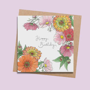 Cards: Rara and Ribbon RR39 Vibrant Birthday Burst Card