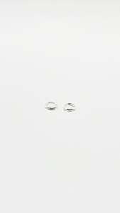 Some Sterling Silver Little Plain Huggie Earrings 385