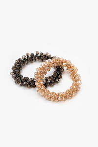 Hair Accessories: Antler Crystal Hair Tie Set
