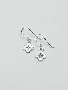 Some Sterling Silver Mother of Pearl Lucky Hook Earrings 2014