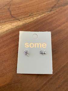 Some Sterling Silver Lil Turtle Earrings 688
