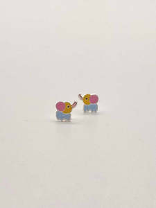 Jewellery: Some Sterling Silver Baby Elephant Stud Earrings 310