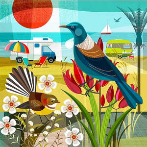 Image  Vault Kiwi Summer3 MC183 Mini card by Ellen Giggenbach