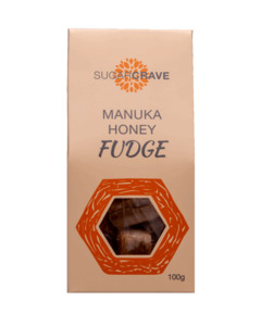 Food Treats: Sugar Crave Manuka Honey Fudge 100g Best Before 28 April 2026
