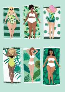 Cards: Garden of Eve Relaxing in the Sun Card 006b