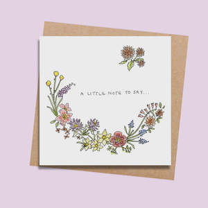 Cards: Rara and Ribbon A Little Note to Say Card RR02