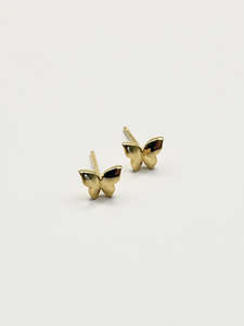 Some Gold Plated Sterling Silver Butterfly Stud Earrings 617