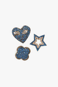 Antler Lucky Trio Brooch Set SBH