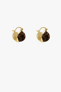 Antler Leopard Pearl Drop Earrings 039