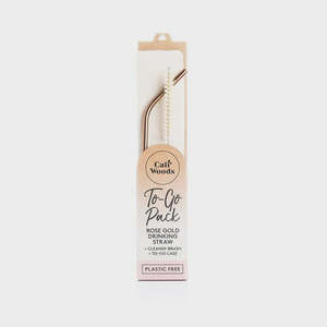 CaliWoods Rose Gold To-Go Straw Packs
