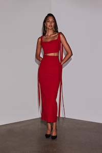 Tops: Cordelia Top in Scarlet