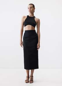 Opening: Lola Top in Black Satin