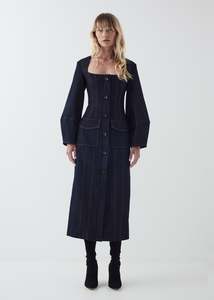 Opening: Norah Dress in Indigo Denim