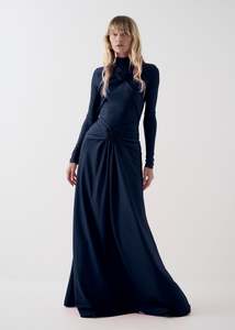Elyse Dress in Midnight Blue