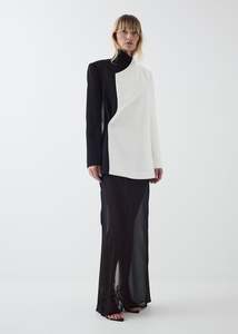 Elliot Blazer in Black & Ivory