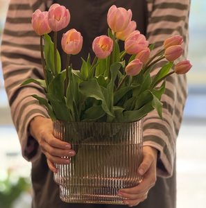 Products: Tulips in Pink Vase