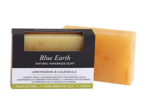 Blue Earth Soaps: Blue Earth Lemongrass & Calendula Soap 85g