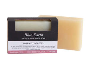 Blue Earth Soaps: Blue Earth Rhapsody of Roses Soap 85g