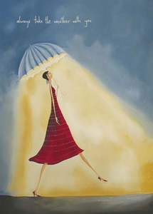 Greeting Cards: Always Take The Weather With You Blank Card