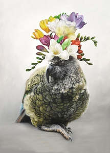 Greeting Cards: Freesia Kahlo Blank Card