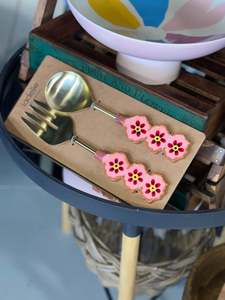 Home Fragrances: Capri Flower Salad Servers