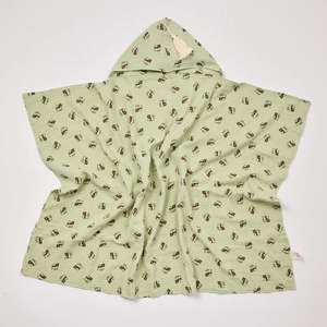 Organic Muslin Hooded Towel | Meadow