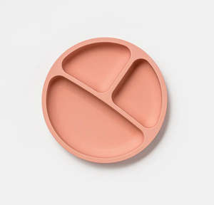Silicone Divided Plate | Dixie Pink