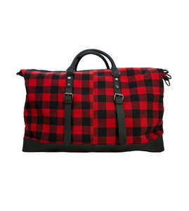Mens: The Waikawa Check Overnighter Bag