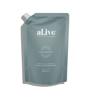 Al Ive: al.ive hand and body wash refill - kaffir lime & green tea