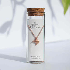 Little Taonga Kiwi Rose Gold Necklace