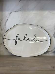Clearance: Ceramic Serving Plate - Falala
