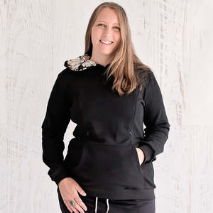 Black Breastfeeding Hoodie