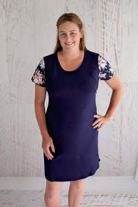 Pastel Bouquet Floral Sleeve Dress