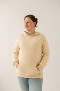 Beige Breastfeeding Hoodie