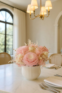 Products: Peach Carnation Vase Arrangement Flower Boutique