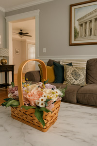 Products: Emporium Roses Flower Basket Arrangement Flower Boutique New Zealand