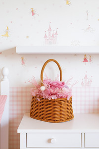 Everlasting Fairy Floss Flower Basket Arrangement Flower Boutique