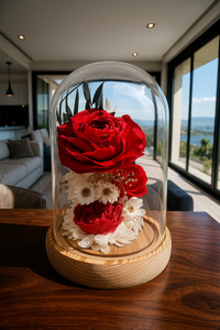Products: Red Rose LED Light Dome Flower Boutique