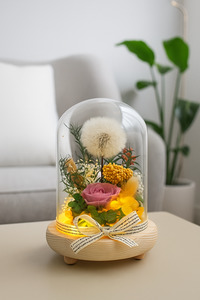 Products: Dandelion and Rose LED Light Dome Flower Boutique