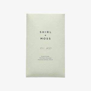 Add On Gifts Chocolates Treats: Shirl & Moss Single Estate 70% Dark Chocolate Bar