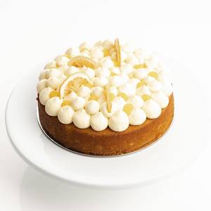 Lemon Cake with Curd and Meringue