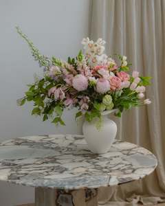 Flowers Bouquets: Blushing Bloom Showstopper Arrangement