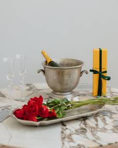 Classic Red Roses and Champagne Romance