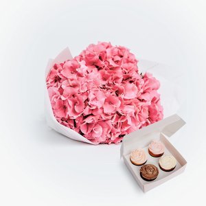 Flowers: Pink Market Hydrangeas