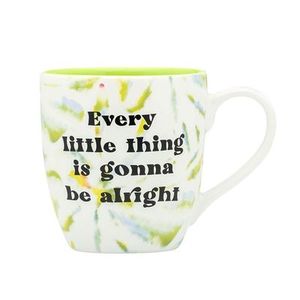 Blurred Don't Worry Be Happy Tie Dye Mug, Home and Living Flowers By Joanne
