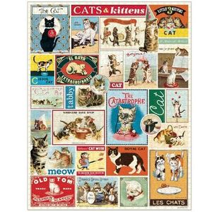 Cavallini & Co Vintage Puzzle - Cats & Kittens 1000 Pce, Cards and Books&hellip;