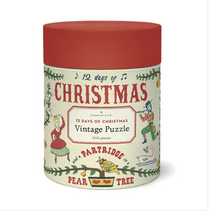 Cavallini & Co - 12 Days Of Christmas 500 Pce, Christmas Flowers By Joanne