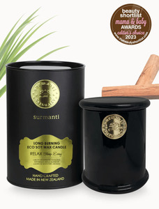 Surmanti: Surmanti Relax Sleep Easy Eco Soy Aromatherapy Candle, Candle and Room Fragrance Flowers By Joanne