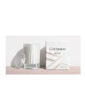 Ecoya White Musk & Warm Vanilla Celebration Mini Candle, Gifts Flowers By Joanne